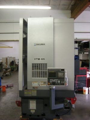 Okuma vtm-65 vertical turning center, cnc lathe