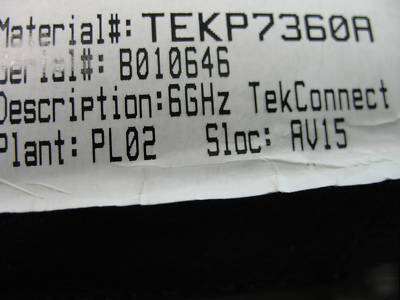 Tektronix P7360A 6GHZ tekconnect differential probe