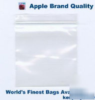 Zip lock bags 5/8X5/8 clear 5858 baggies ziplock 5,000