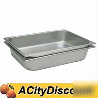 1 dozen full size steam table pans 24 gauge 2.5