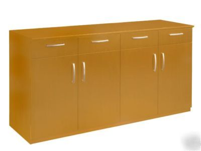 Mayline napoli buffet golden cherry vbcz office cabinet