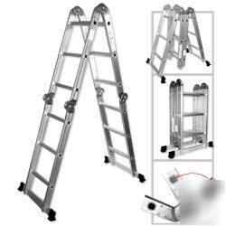 New multi-purpose aluminum folding ladder scaffold step 
