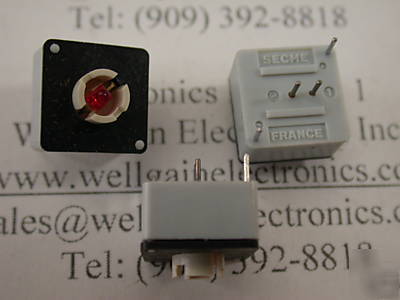 Secme 81-20001-02. red led cosmos key broad switch 24V