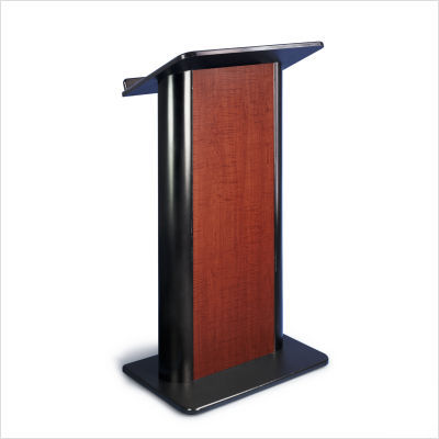 Sippling seattle lectern java w black anodized aluminum