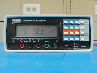 Solartron 7151 digital multimeter dmm - 6.5 digits