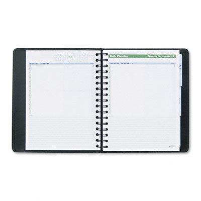 The action planner daily appointment book, black