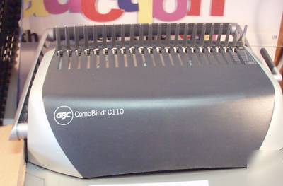 Gbc C110 punch binding system combs instructions nice 