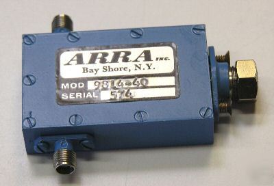 Arra 9814-40 continuously variable level set 8-18 ghz