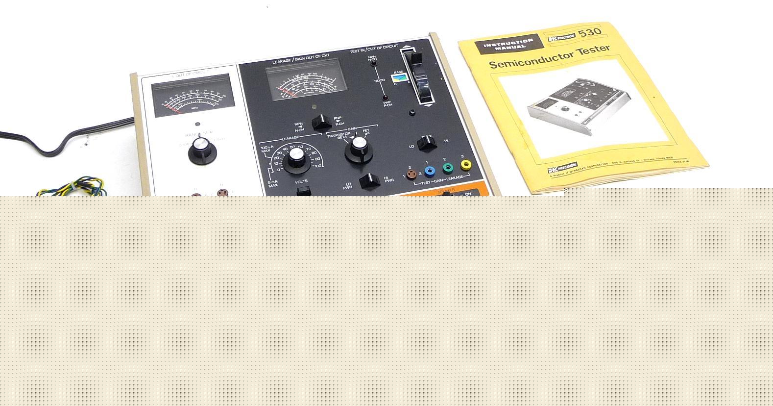 B+k bk precision 530 semiconductor tester radio tv cb