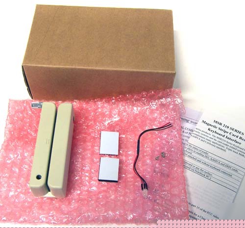 New magnetic stripe card / barcode reader kb PS2 wedge