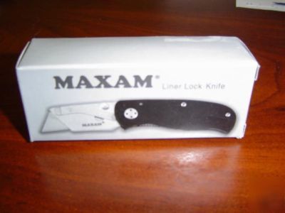 New maxam folding razor knife box cutter in box