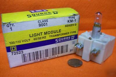 Square-d light module type km-1, ser. g, cl. 9001, 