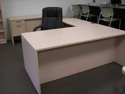 (26) artopex executive u & l-shaped office desk suites