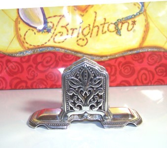 New brighton garden delights silver card note holder 