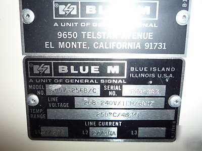 Blue m quartz oven mdl CR07 256 b/c - used 