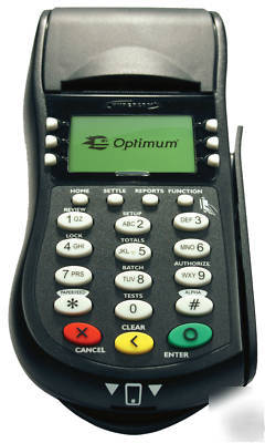 Hypercom optimum T4205 dial credit card terminal pci