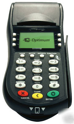 Hypercom optimum T4205 dial credit card terminal pci
