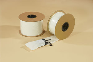 2000 - 3X5 2 mil bags on rolls w/white frt./clr. back