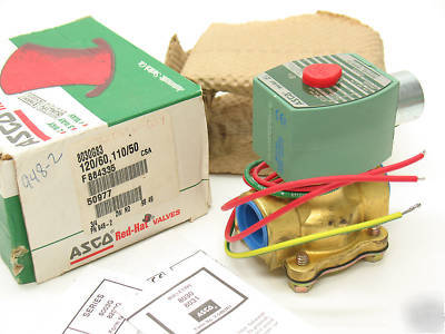 Asco 8030G83 2-way n.o. low press solenoid valve, 120V