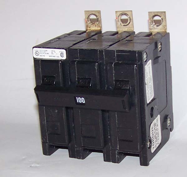 Cutler-hammer 100 amp/3 pole circuit breaker type: ba