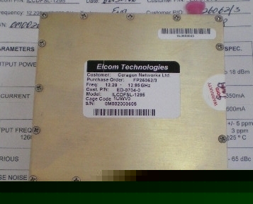 Elcom frequency synthesizer 12.2-12.95GHZ ilcdfsl-1295