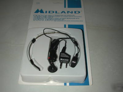 Midland throat microphone with earphone unit T05 plus
