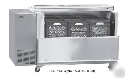 New norlake air-thru open front milk cooler DR122