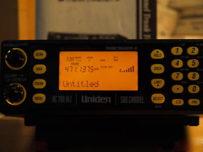 Uniden BC780XLT trunktracker iii police scanner