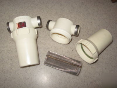  in-line water filter w/ strainer 1/2