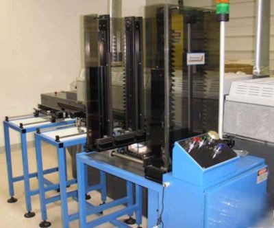 Dynapace stacker - feeders 4 pc line with 25 pcb stack
