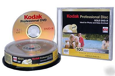 Kodak gold 100 year archival dvd-r 10PACK spindle