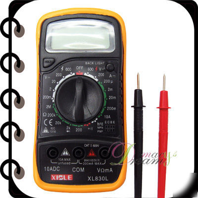 New lcd digital multimeter ac dc ohm volt meter K1