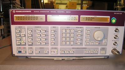 Rohde & schwarz smhu signal generator 100K-4320MHZ