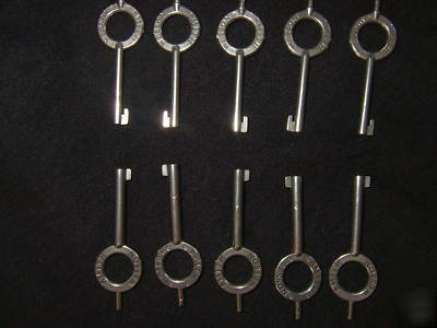  hand cuff keys-smith & wesson-stainless steel