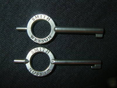  hand cuff keys-smith & wesson-stainless steel