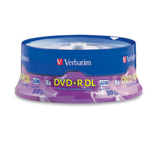 Verbatim 96542 -30PK dvd+r dl 8X 8.5GB 