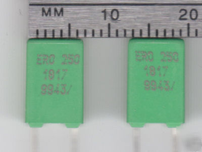 0.1 uf 250V radial lead plastic film capacitors(50 pcs)