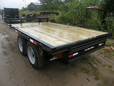 2010 flatbed 8 X12 heavy duty trailer 16,000 # gvw