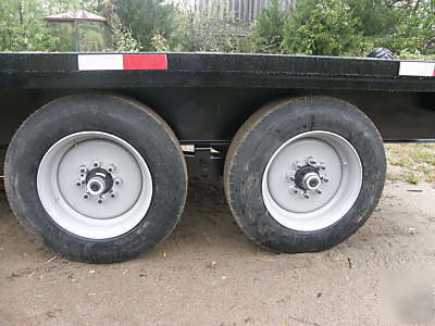 2010 flatbed 8 X12 heavy duty trailer 16,000 # gvw