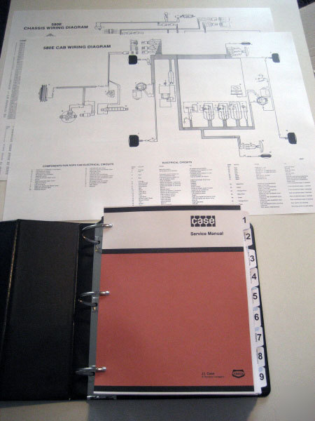 Case 580E & 580 super e loader backhoe service manual