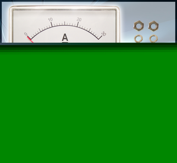 30 a dc analog auto battery solar panel current meter