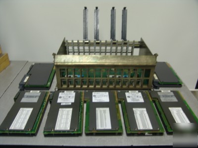 7 allen bradley 1771 input / output modules + chassis