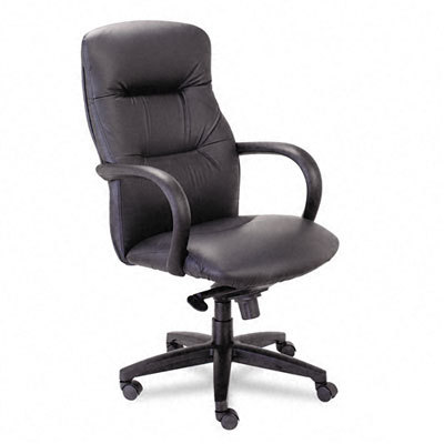 Allure executive high knee-tilt chair, black leather