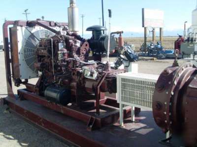 Gaso t-450 triplex plunger pump packaged with cat 3406