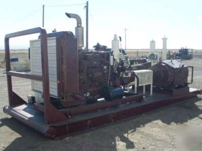 Gaso t-450 triplex plunger pump packaged with cat 3406