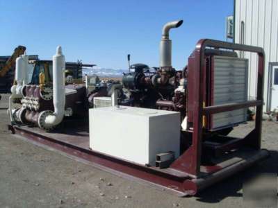 Gaso t-450 triplex plunger pump packaged with cat 3406