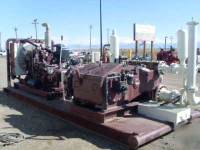 Gaso t-450 triplex plunger pump packaged with cat 3406