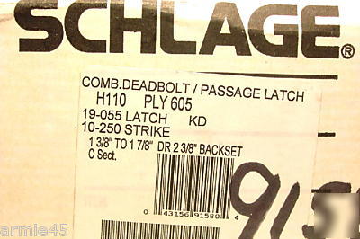 Schlage H110-ply plymouth deadbolt entry latch door set