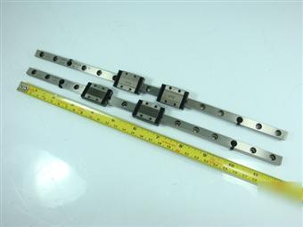 2X iko LWL9B linear bearing slide rail for cnc router