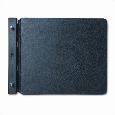 Black vinyl-guarded post binder 9.25X11.87,7.125 c to c